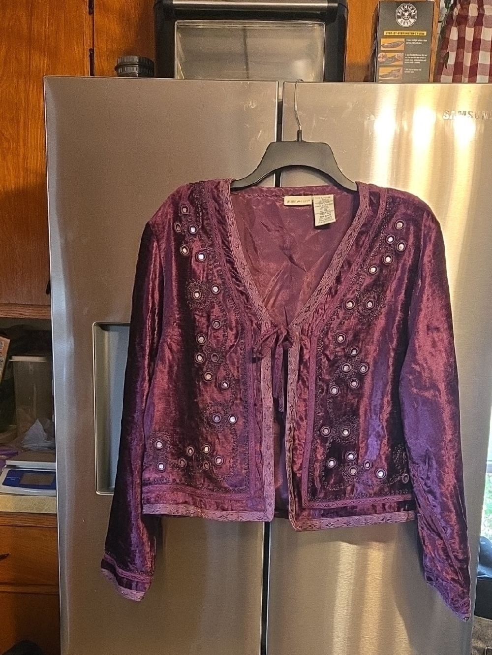 White Stag Wine-Red Satin Lined Jacket